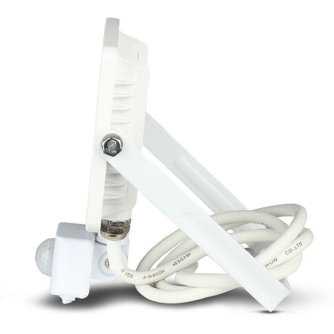 Naświetlacz Projektor LED V-TAC 20W SAMSUNG CHIP Czujnik Ruchu Funkcja Cut-OFF Biały VT-20-S-B 4000K 1600lm 5 Lat Gwarancji