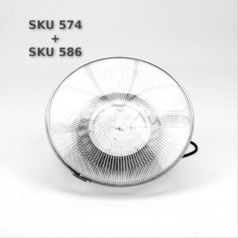 Klosz Pokrywa PC do opraw High Bay (do Reflektora SKU 574) 120ST Odporność na kurz V-TAC