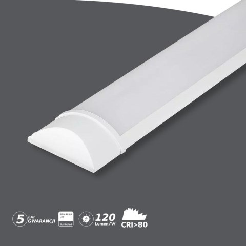 Oprawa V-TAC 50W LED Liniowa Natynkowa SAMSUNG CHIP 150cm 120Lm/W VT-8-50 6000K 6000lm 5 Lat Gwarancji
