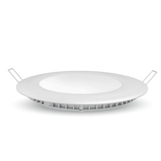 Panel Premium V-TAC 6W LED SAMSUNG CHIP Okrągły 120x12mm VT-606RD 3000K 420lm 5 Lat Gwarancji
