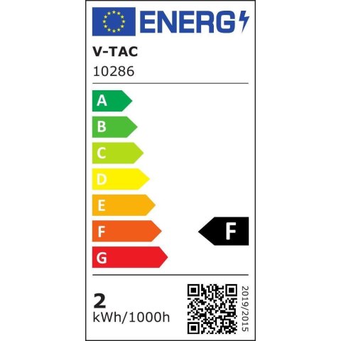 Lampa Oprawa LED V-TAC 2W Kinkiet Hotel Łóżko Włącznik Czarny VT-402 3000K 150lm