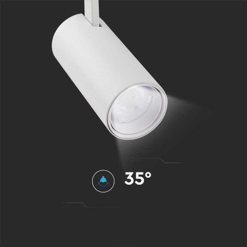 Oprawa Szynosystem 3F V-TAC 30W LED 35st CCT CRI90+ Biała VT-47030 2700K-4000K-6500K 2900lm