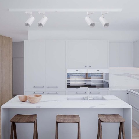 Oprawa Szynosystem 3F V-TAC 30W LED 35st CCT CRI90+ Biała VT-47030 2700K-4000K-6500K 2900lm