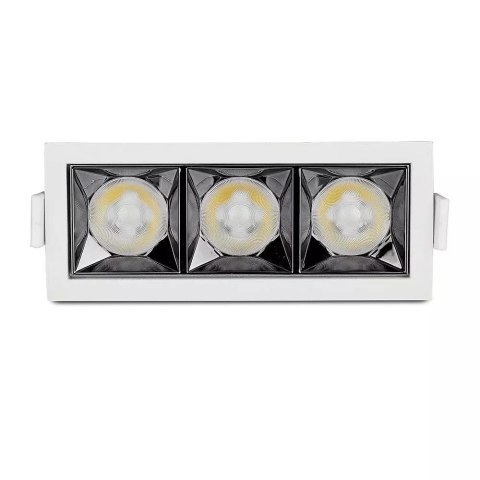 Oprawa V-TAC Downlight SAMSUNG CHIP 12W UGR19 CRI90+ 36st VT-2-12 2700K 960lm 5 Lat Gwarancji