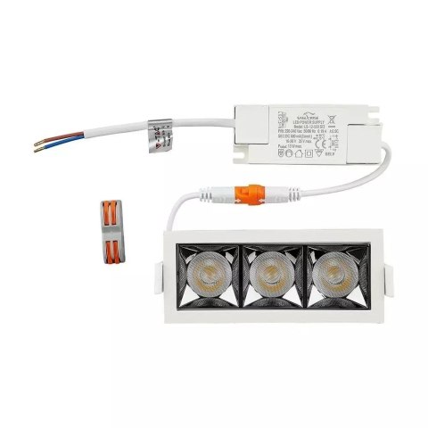 Oprawa V-TAC Downlight SAMSUNG CHIP 12W UGR19 CRI90+ 36st VT-2-12 2700K 960lm 5 Lat Gwarancji