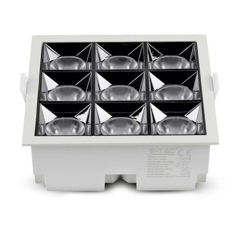 Oprawa V-TAC Downlight SAMSUNG CHIP 36W UGR19 CRI90+ 12st VT-2-36 4000K 2880lm 5 Lat Gwarancji