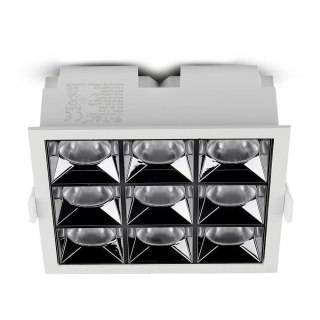 Oprawa V-TAC Downlight SAMSUNG CHIP 36W UGR19 CRI90+ 36st VT-2-36-1 2700K 2880lm 5 Lat Gwarancji