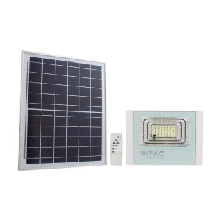 Projektor LED Solarny V-TAC 16W Biały IP65, Pilot, Timer VT-40W 6000K 1050lm
