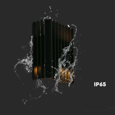 Kinkiet Ścienny V-TAC 2x6W LED Czarny Góra Dół IP65 VT-1189 3000K 1250lm