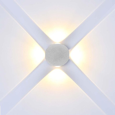 Oprawa Ścienna Góra Dół V-TAC 4W LED IP54 Biała VT-2544 4000K 390lm