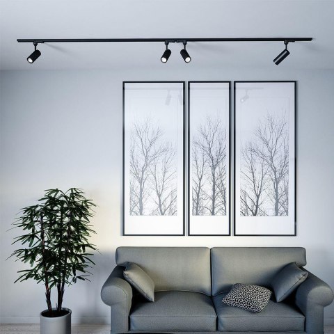 Oprawa Szynosystem 3F V-TAC 15W LED SAMSUNG CHIP CRI90+ Czarna VT-415 3000K 1500lm 5 Lat Gwarancji