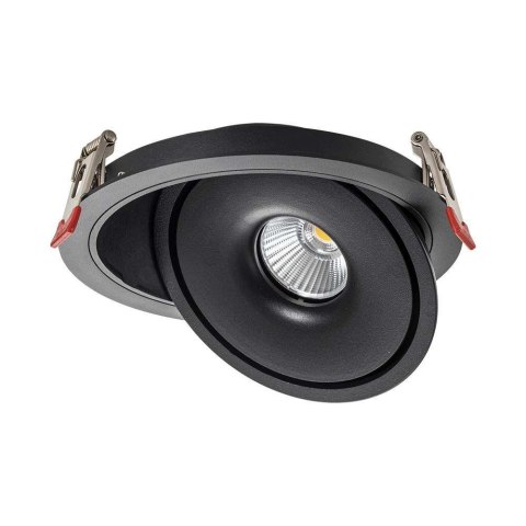 Lampa Oprawa V-TAC LED Uchylny Downlight 12W LED COB CRI90+ CCT Czarna VT-2512 3000K-4000K-6400K 785lm