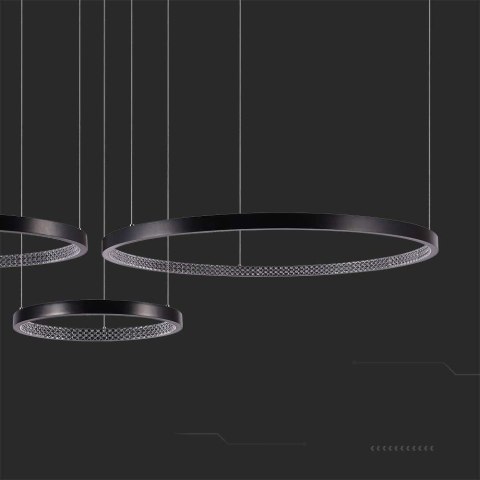Oprawa Zwieszana V-TAC 57W LED Czarna VT-7824 3000K 6840lm