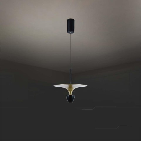 Oprawa Zwieszana V-TAC 9W LED Czarny+Złoty VT-7832 3000K 1000lm