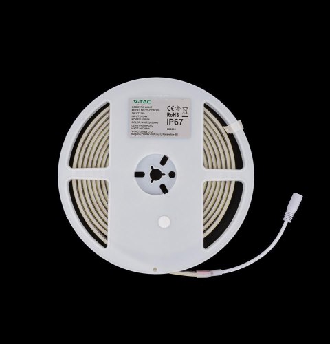 Taśma LED V-TAC Bezpunktowa COB 320LED 24V IP67 10W/m VT-COB 320 Kolor Bursztynowy