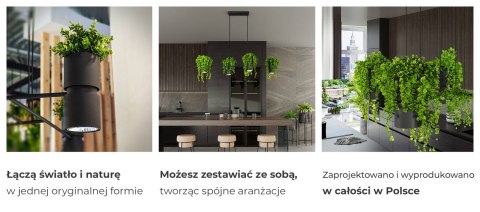 Sollux Lampa Kinkiet KUKKIA czarna