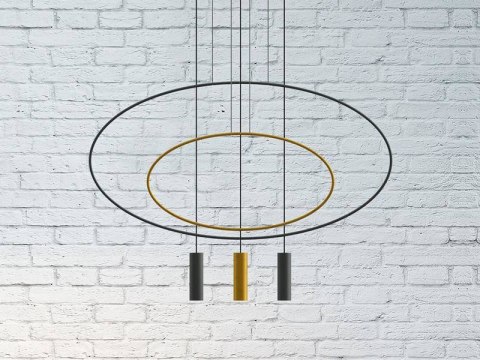 Sollux Lampa wisząca HOLAR 1 czarna