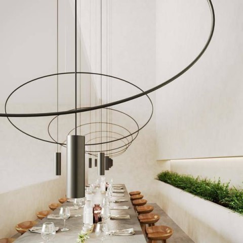 Sollux Lampa wisząca HOLAR 1 czarna