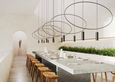 Sollux Lampa wisząca HOLAR 1 czarna