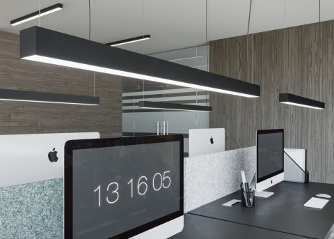 Lampa wisząca PINNE 117 szara 3000K