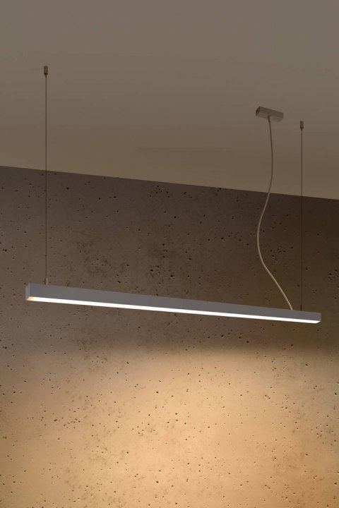 Lampa wisząca PINNE 150 szara 3000K