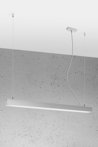 Lampa wisząca PINNE 90 szara 4000K