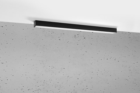 Sollux Lampa Plafon PINNE 90 czarny 3000K