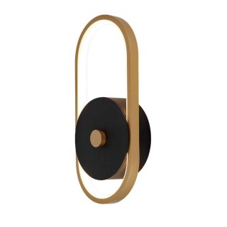 Kinkiet Ścienny V-TAC 15W LED Czarny+Stare Złoto IP54 VT-1191 4000K 1650lm