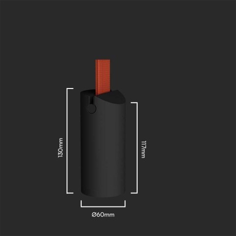 Mocowanie Podłogowe 60x130mm Szynosystem Taśmowy 48V V-TAC Czarne 3 Lata Gwarancji