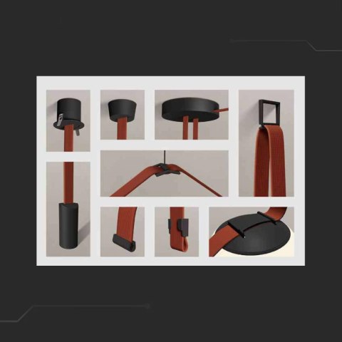 Mocowanie Podtynkowe 90x72mm Szynosystem Taśmowy 48V V-TAC Czarne 3 Lata Gwarancji