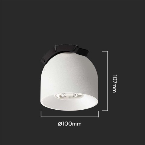 Oprawa Projektor Szynosystem Taśmowy 48V V-TAC 12W LED 38st Biała VT-41012 3000K 900lm 3 Lata Gwarancji