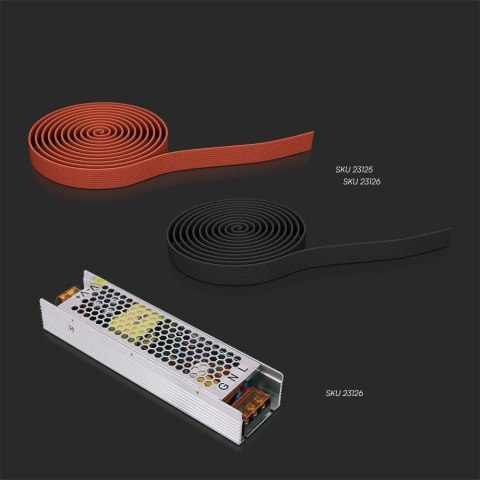 Oprawa Projektor Szynosystem Taśmowy 48V V-TAC 12W LED 38st Czarna VT-41012 3000K 800lm 3 Lata Gwarancji