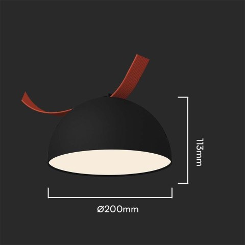 Oprawa Spot Szynosystem Taśmowy 48V V-TAC 20W LED 120st Czarny VT-41020 3000K 1400lm 3 Lata Gwarancji