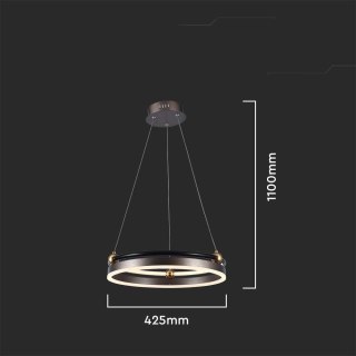 Oprawa Zwieszana V-TAC 20W LED Brązowa VT-7580 3000K 2400lm