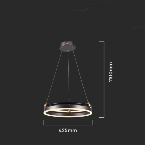 Oprawa Zwieszana V-TAC 20W LED Brązowa VT-7580 3000K 2400lm