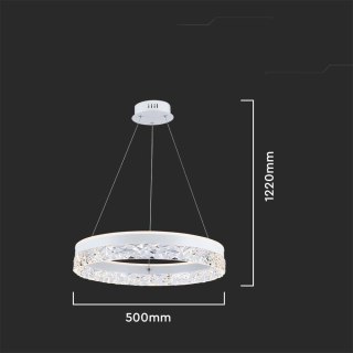 Oprawa Zwieszana V-TAC 25W LED Biała VT-7581 3000K 3000lm