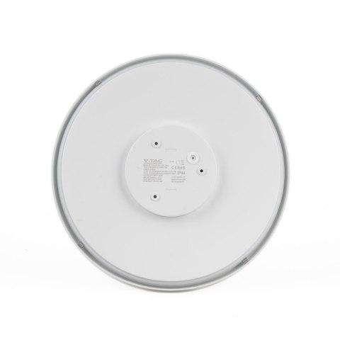 Plafon V-TAC 18W LED Okrągły 25cm Natynkowy Pilot Czujnik Ruchu IP44 Biały VT-8618S 4000K 1830lm