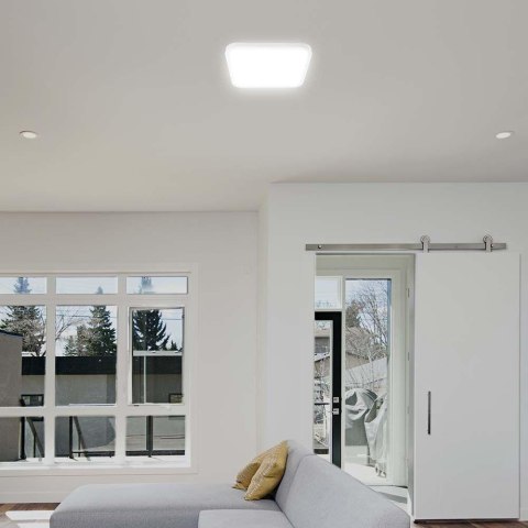 Plafon V-TAC 48W LED Kwadrat 42x42cm Natynkowy IP44 Biały VT-8630 6500K 5160lm