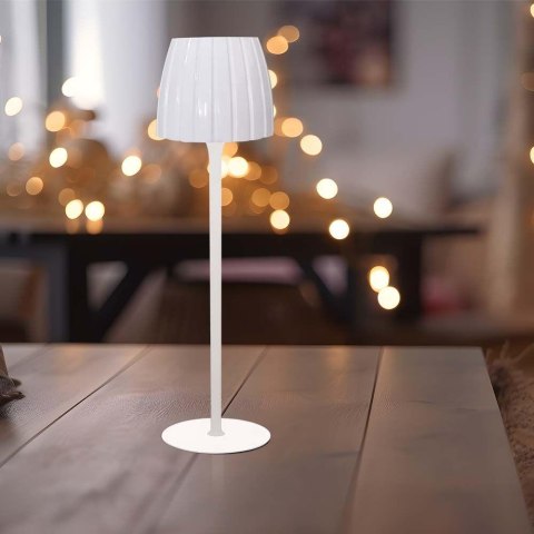 Lampka Biurkowa Nocna V-TAC 2,7W LED 34cm Ładowanie USB Ściemnianie Biała VT-7967 3000K-6000K 110lm