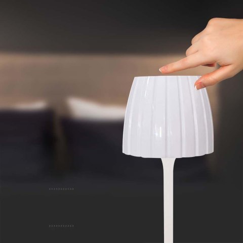 Lampka Biurkowa Nocna V-TAC 2,7W LED 34cm Ładowanie USB Ściemnianie Biała VT-7967 3000K-6000K 110lm