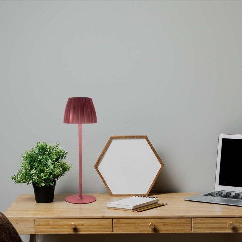 Lampka Biurkowa Nocna V-TAC 2,7W LED 34cm Ładowanie USB Ściemnianie Brąz VT-7967 3000K-6000K 110lm