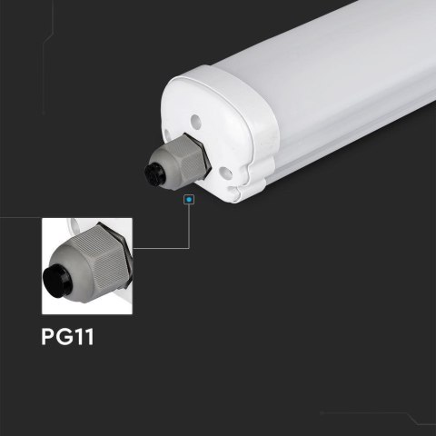 Lampa Oprawa Hermetyczna LED V-TAC SAMSUNG CHIP G-SERIES 60cm 18W 120Lm/W VT-6076 6500K 2160lm 3 Lata Gwarancji