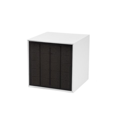 Oprawa Ścienna Solarna V-TAC 9W LED COB Regulowana Biała Kostka 15x15cm IP65 VT-11109 3000K 860lm