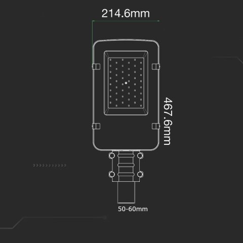 Oprawa Uliczna LED V-TAC SAMSUNG CHIP 50W VT-50ST 6500K 5000lm 5 Lat Gwarancji