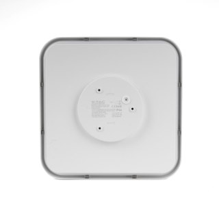 Plafon V-TAC 36W LED Kwadrat 42x42cm Natynkowy Pilot Czujnik Ruchu IP44 Biały VT-8630S 4000K 3820lm
