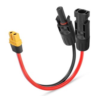 Adapter XT60 MC4 15cm do podłączenia modułów fotowoltaicznych przenośnych VT-10210