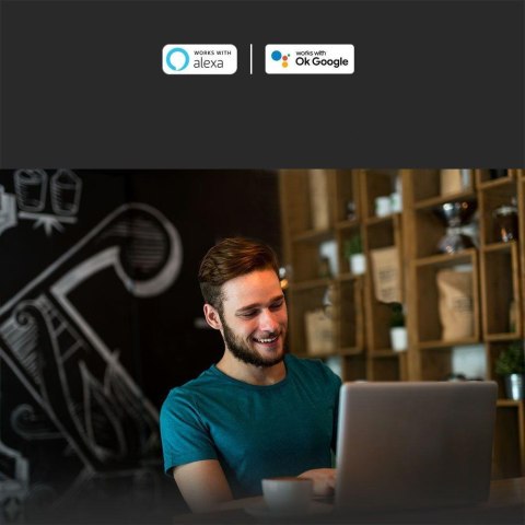 Bezprzewodowy Włącznik Switch Wi-Fi V-TAC 1x10A Dopuszkowy SMART Life Alexa Google Home VT-5101