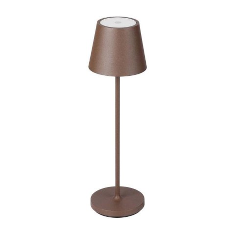 Lampka Biurkowa Nocna V-TAC 1,5W LED Ładowanie Ściemnianie IP54 Brąz, Corten VT-7997 3000K 150lm