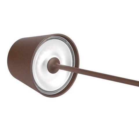 Lampka Biurkowa Nocna V-TAC 1,5W LED Ładowanie Ściemnianie IP54 Brąz, Corten VT-7997 3000K 150lm