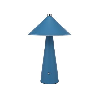 Lampka Biurkowa Nocna V-TAC 3W LED 33cm CCT Ładowanie USB-C Ściemnianie Niebieska Skóra VT-10117 3000K-6000K 240lm